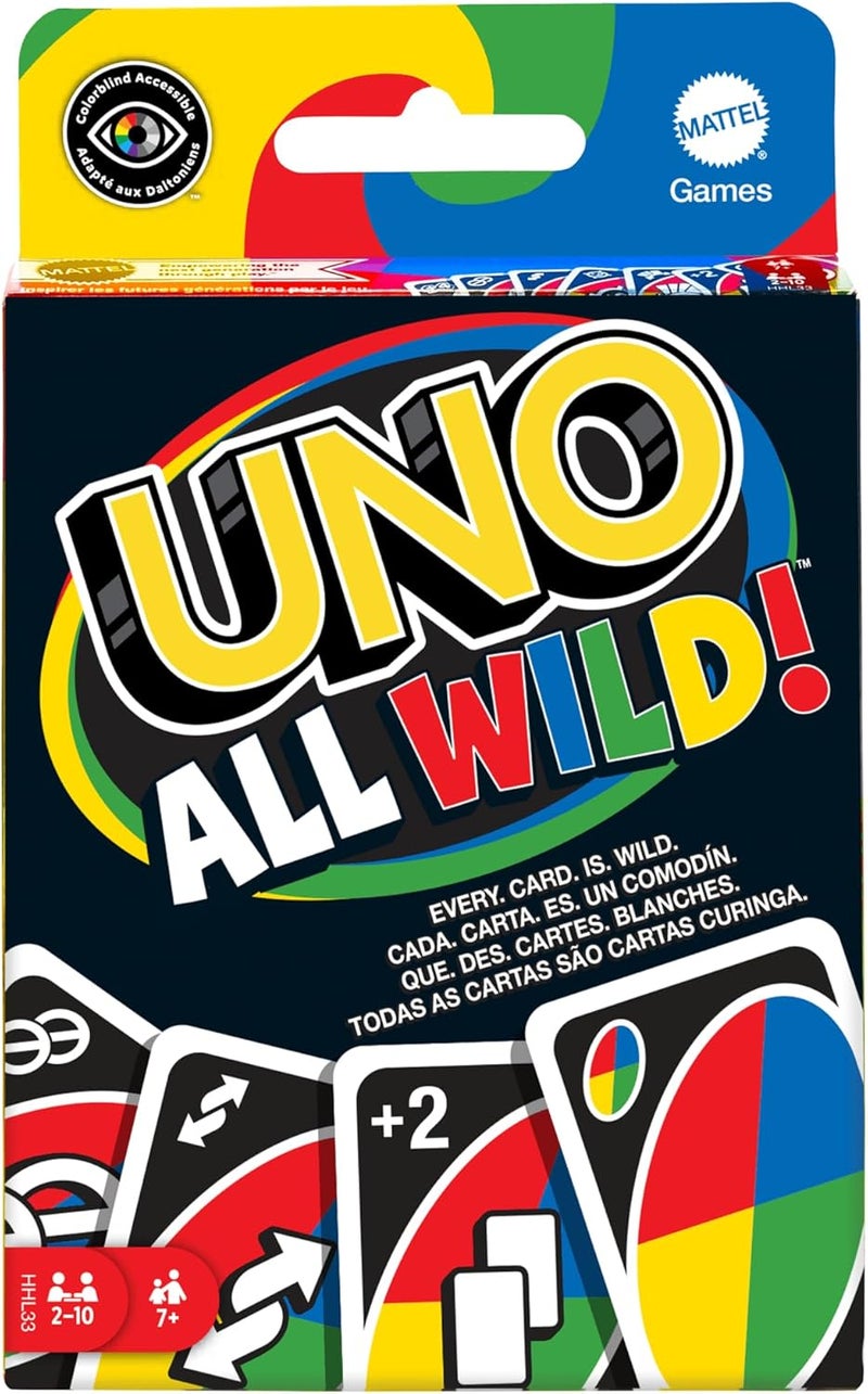Mattel Games UNO All Wild Card Game – Fast Paced Family Game - Image 1